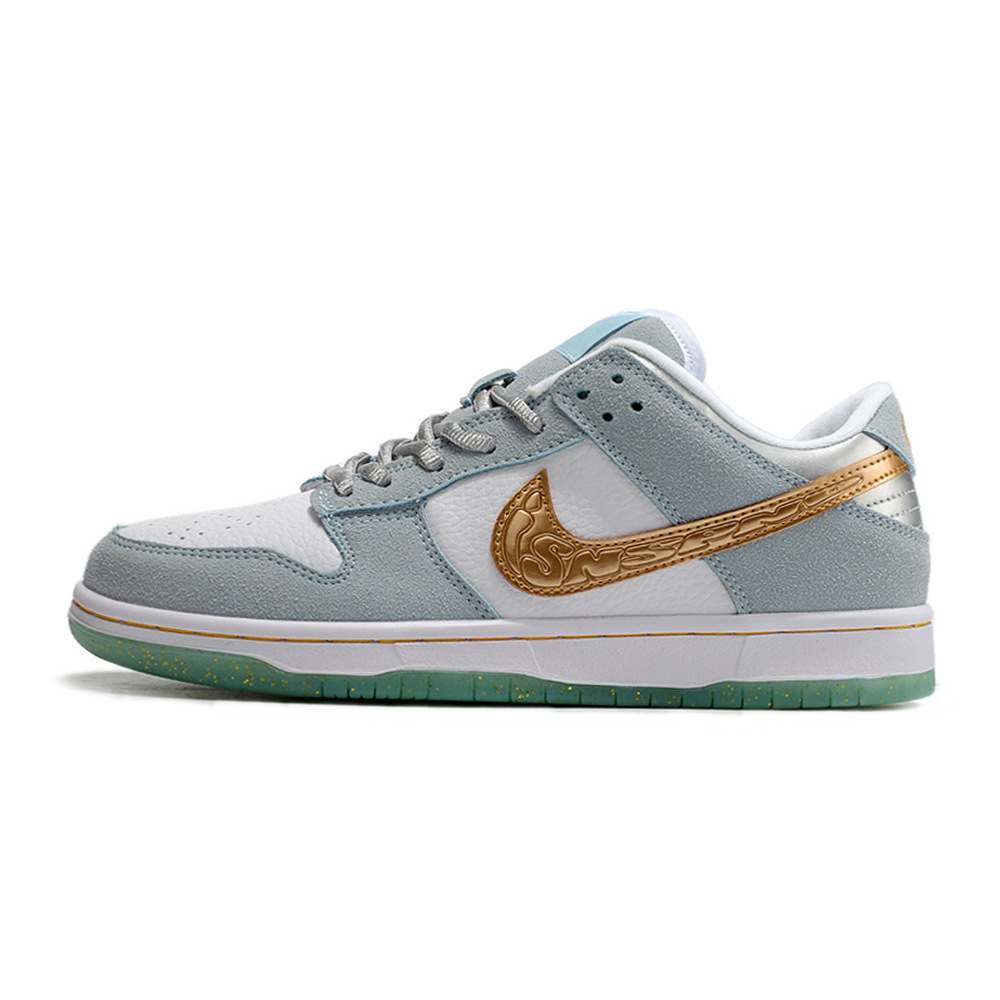 Naik oficial dunk sb Green Apple Low-top AJ1 Air Force One AF Putian Shoes Zapatos para hombres y mujeres Deportes para estudiantes Pure Original