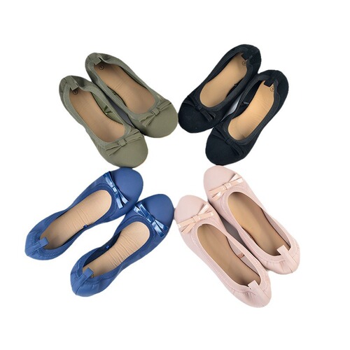 Niuba egg roll shoes  spring and autumn new style shallow mouth single shoes women's bow soft bottom round toe curved shoes shoes