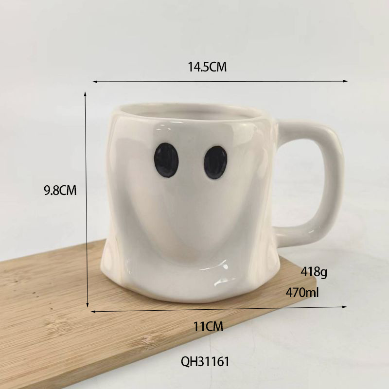 Cerámica Halloween Ghost Cups Ghost Day Maker Cups emoticon de dibujos animados vacaciones Maker Cups Cerámica Ghost Maker Cups