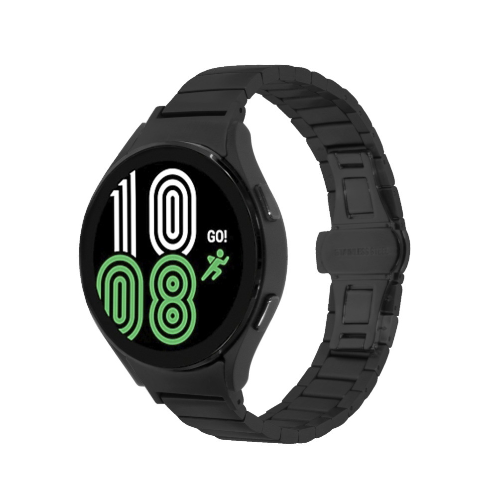 Suitable for SAMSUNGwatch4 Strap Stainless Steel 16mm Solid Butterfly Buckle Bamboo Watch Strap