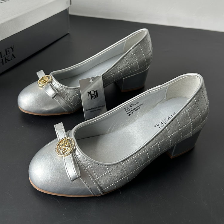 2026 Spring Hot-Selling Fashion Leather Shoes for Daily Wear, Children's Princess Shoes, Chunky High Heels, Wholesale for Export