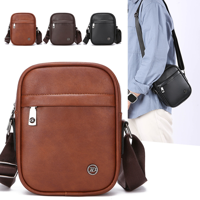 Cross-Border New Style Business Men's Shoulder Bag, Casual Commuting Versatile Crossbody Bag, Lightweight Mobile Phone Bag, Men's Bag Wholesale Cross-Border New Style Business Men's Shoulder Bag, Casual Commuting Versatile Crossbody Bag, Lightweight Mobile Phone Bag, Men's Bag Wholesale
