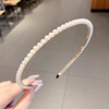 Universal headband from pearl, retro hairpins, hair accessory for face washing, Korean style, simple and elegant design, internet celebrity, wholesale