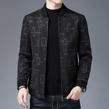 2025新款夹克中老年立领夹克商务休闲夹克外套男装批发一件代发