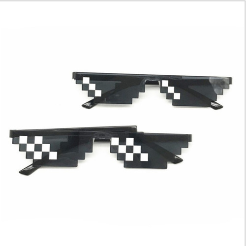 New Style Large Mosaic Glasses Funny Sunglasses Internet Celebrity Same Style Disco Fancy Anime Decorative Sun Glasses