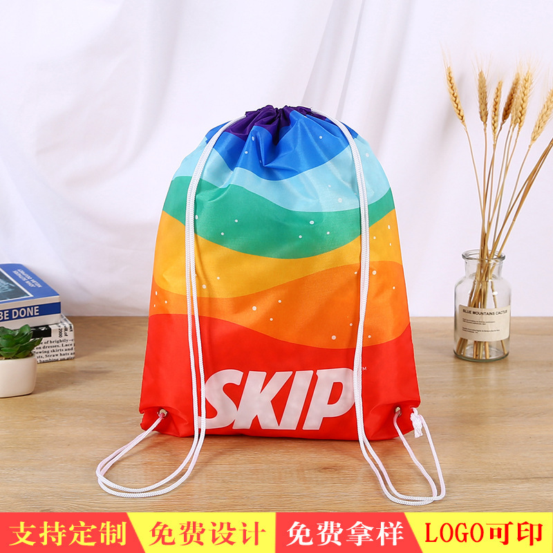 Outdoor Marathon Drawstring Backpack 210D In-Stock Polyester Drawstring Bag Outdoor Marathon Drawstring Backpack 210D In-Stock Polyester Drawstring Bag
