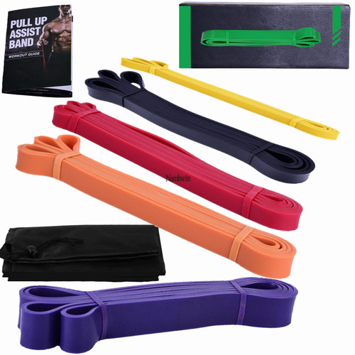 Fitness elastic circle wide rubber band circle squat thick circle pull-up training pull circle weight-bearing resistance band