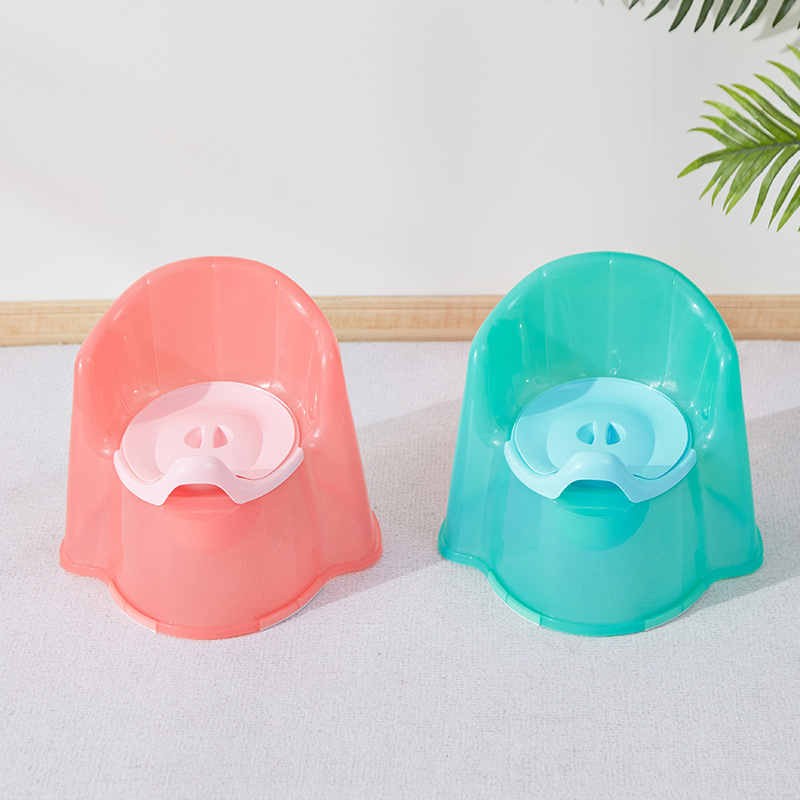 Children's Toilet Baby Special Toilet Household Cute Cartoon Non-Slip Portable Thickeneded Plastic Supplies Pp