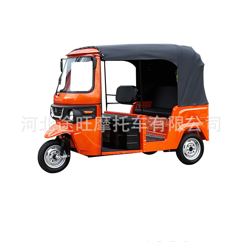 Nuevo tuk tuk de combustible transfronterizo africano eléctrico de tres ruedas turístico tripulado de petróleo y electricidad de la misma motocicleta de tres ruedas