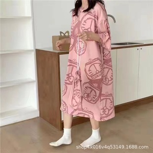 Pajamas Women's Summer Korean-style Pajamas Women's Summer Nightgown Women's Summer Short-sleeved Women's Summer Home Clothes Set Student Cute Large Size