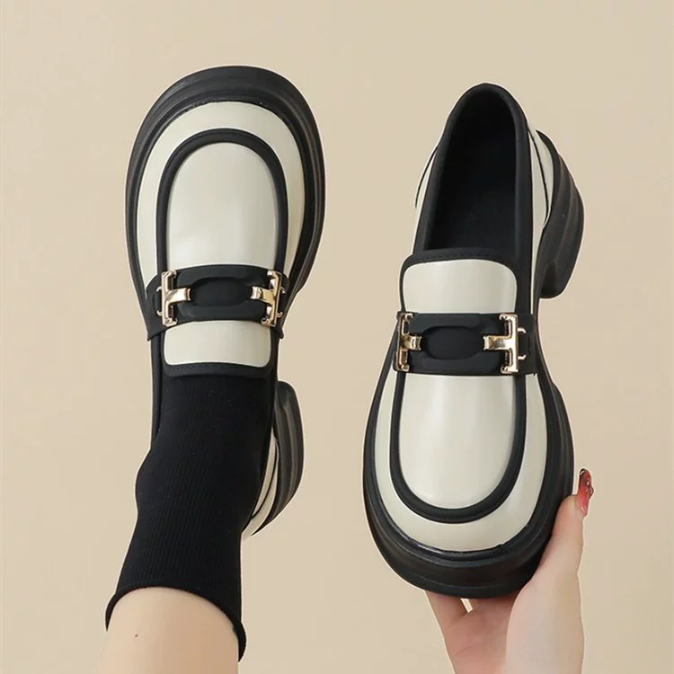 2024 новый стиль Мэри Джейн Лефу обувь для девочек повседневные студенческие одиночные туфли черные туфли для женщин английский стиль толстые кожаные туфли