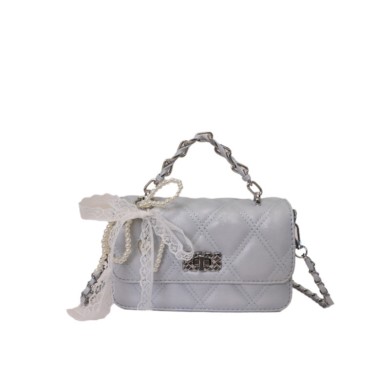 Xiaoxiang estilo de cadena de diamond bolso pequeño bolso de mujer de verano nuevo bolso de moda estilo diario simple bolso cuadrado image 15