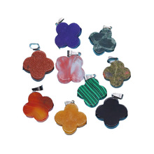 ��Ȼʯ��ĥ����ʯ����23x26mm���~�����{ɳʯ�ο׵���DIY�Ʒ���