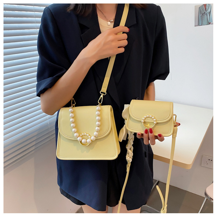 Wholesale Accessories Geometric Pearl Chain Messenger Bag Nihaojewelry display picture 117