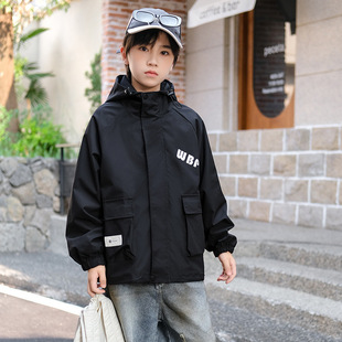 [Printed design] boy's coat spring and autumn 2025 new boy's coat tooling spring children's assault clothing