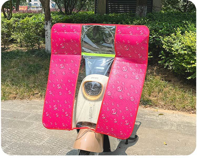 Suitable for Electric Motorcycle Front Windshield Pedal Battery Car Windproof Cover High-Definition Widened Rain Cover Winter Four