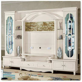 全实木结实板材地柜家用经济型客厅电视机柜墙柜