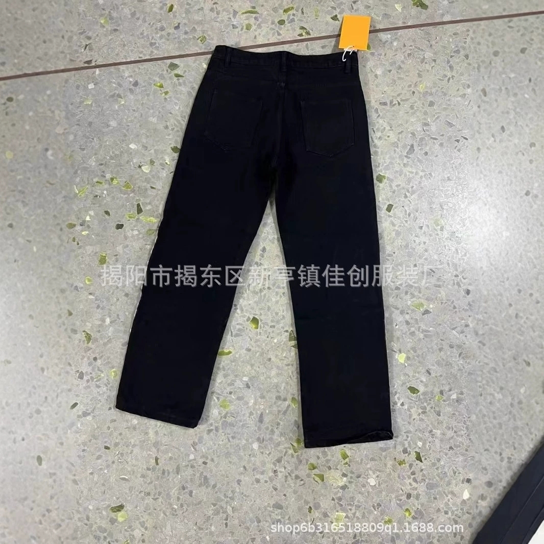 2025 новые американские ретро потертые джинсы модные свободные повседневные брюки мужские летний новый стиль