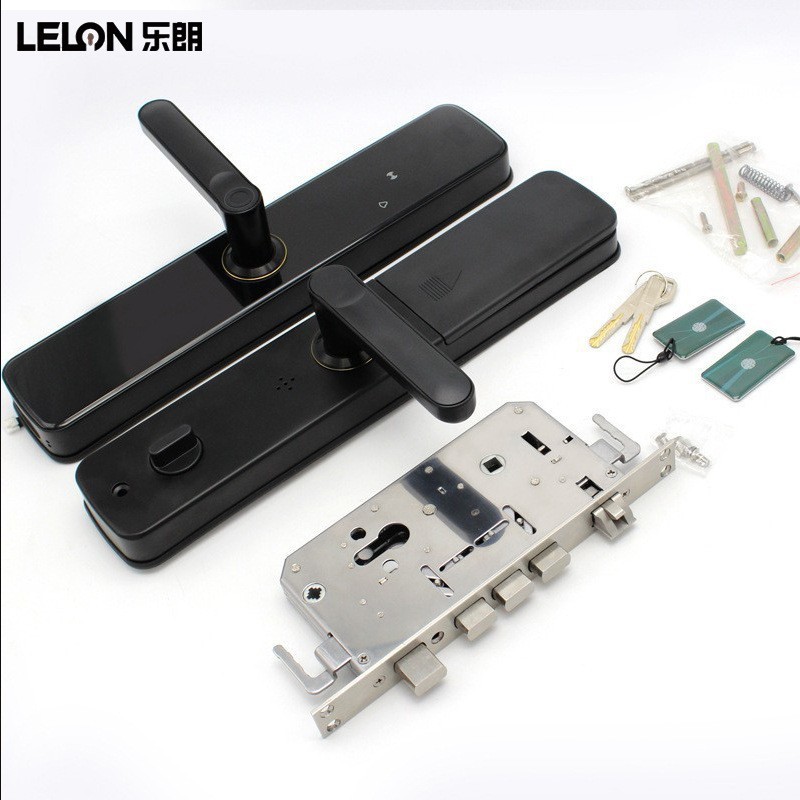 Puerta antirrobo hogar semiautomática de huellas dactilares cerradura de contraseña inteligente B & B sala de alquiler cerradura de inducción electrónica inteligente