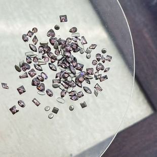 5A Zircon Light Purple Dry Rose Zircon Nail Art Jewelry Inverted Flat Bottom Diamond Marquise Nail Art Jewelry Wholesale