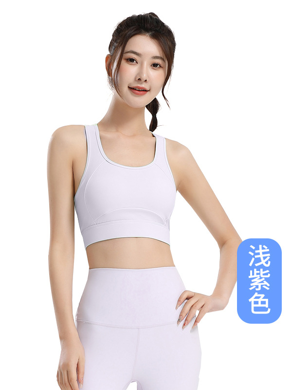 Nueva taza fija de alta resistencia a prueba de choque chaleco de fitness integrado para reunir la belleza de la espalda corredor bra ropa interior deportiva mujer