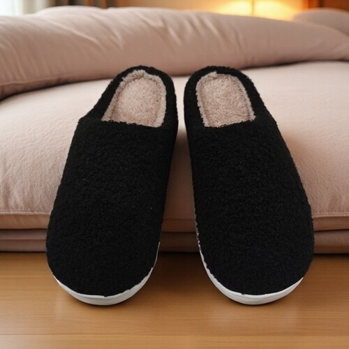 Cross-border e-commerce best-selling smiling cotton slippers wholesale for women, cute winter cartoon home warming slippers with thick soles for home use