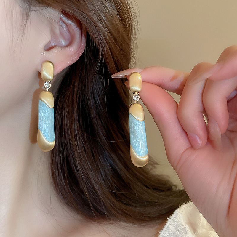 30 # Aguja de plata-oro-azul