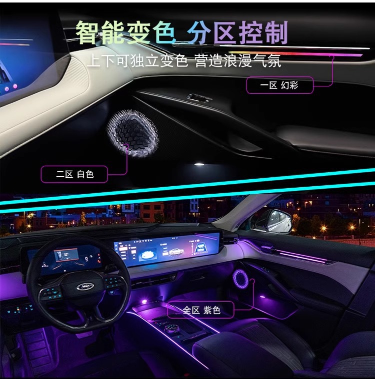 Suitable for Ford Mondeo Atmosphere Light Sharp International Electric Horse Navigator Adventurer Mustang Atmosphere Car Atmosphere Light Interior