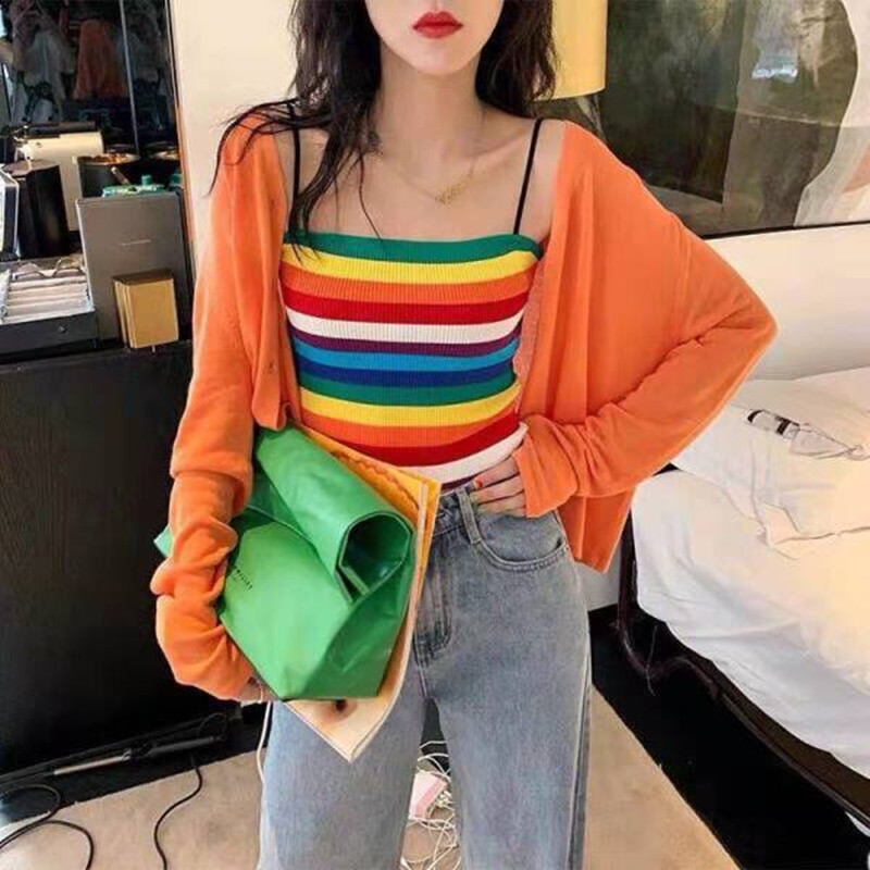 Rainbow Striped Tank Top 2