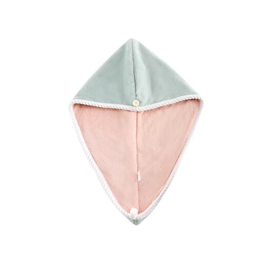 Coral velvet hair drying hat double-layered thickened quick-drying hair towel home convenient hair washing edge towel non shedding wholesale
