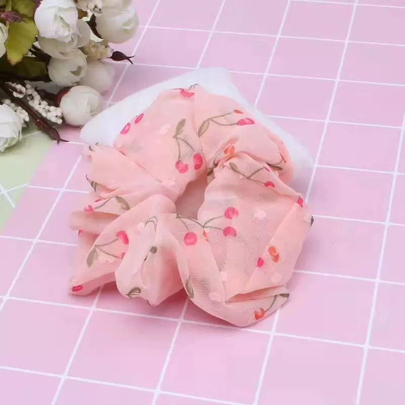 Корея волосы прожиг large intestine hair ribbon полосы галстук голова верёвка сеть красный девочка полный жир кишечника шарик волосы кольцо оптом