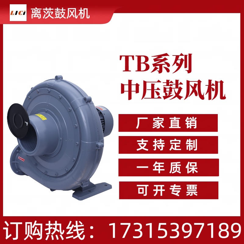 TB125-3中压鼓风机 印刷机械重油喷燃用气体输送污水处理垃圾分解