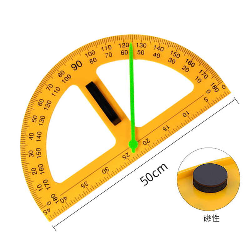 Monos de oro enseñanza magnetic goniómetro con puntero 50CM conjunto maestro de enseñanza profesional de dibujo regla de medición mayorista