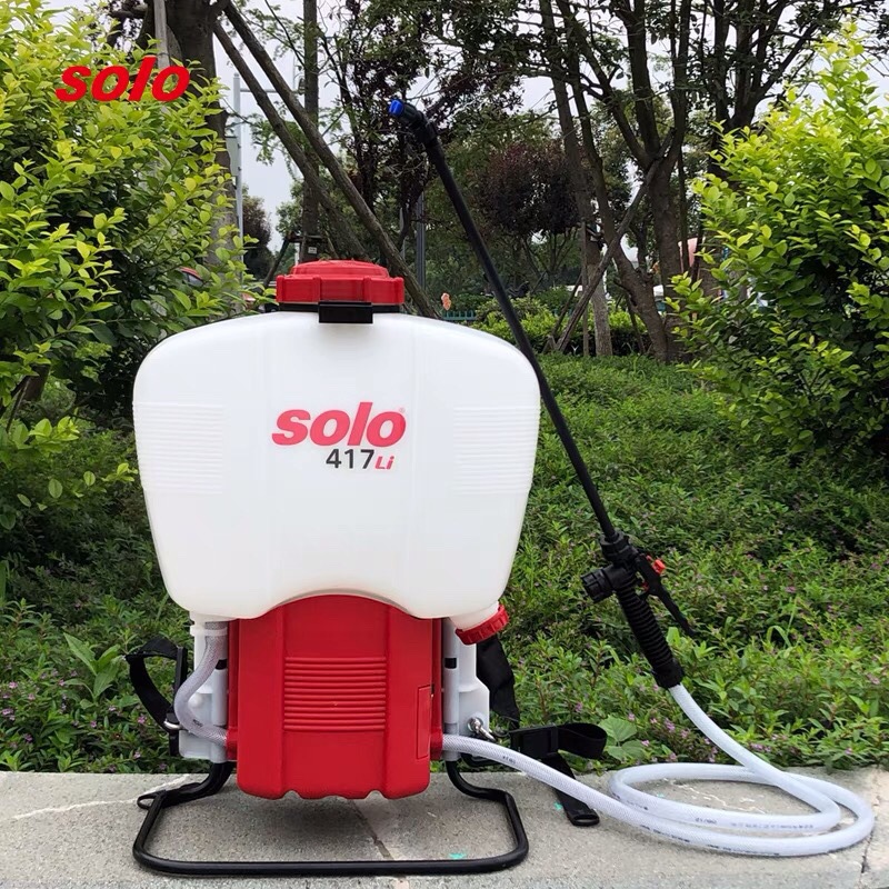 德国索逻solo 417li锂电池电动常量喷雾器 背负式农用施肥打药机