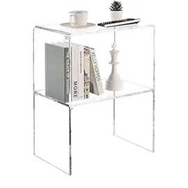 定制办公书桌简约餐桌透明有机玻璃家具极简网红梳妆台吧台亚克力