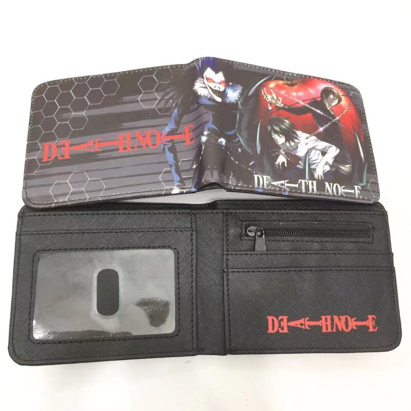 Death Note L noche Shenyue mi Haisha juego de dibujos animados billetera periférica corto horizontal monedero estudiante titular la tarjeta