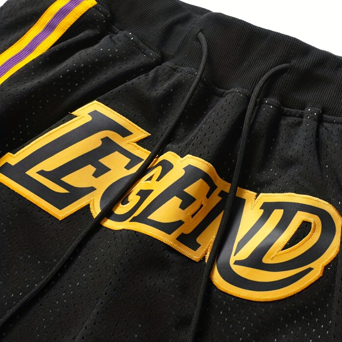 Basketbalshort voor heren, sneldrogende honkbalsportzak van polyester met vogeloog, basketbalbroek_voghion.com