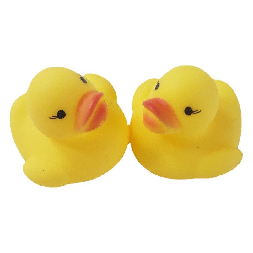 Baño jugando agua pequeño pato amarillo pellizco sonido pequeño pato juguete piscina baño Pato leche tienda de té pequeño regalo