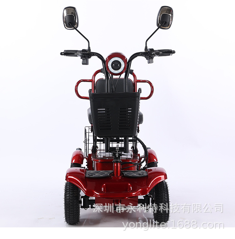 10 Electric Four-Wheeled Mobility Scooters for the Elderly, Foldable, Suitable for Daily Commuting, Motorcycle-Style Four-Wheeler, Sightseeing Vehicle
