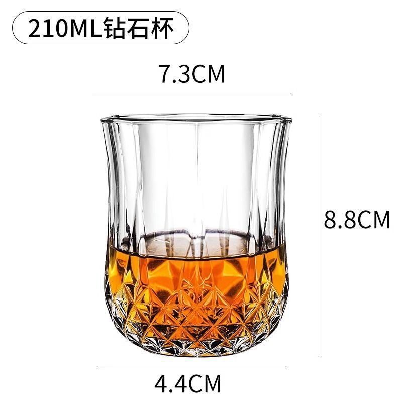 Vaso de whisky de cristal de copa de vino de estilo europeo copa de vidrio de copa de vino vino de copa de vino de bar fábrica