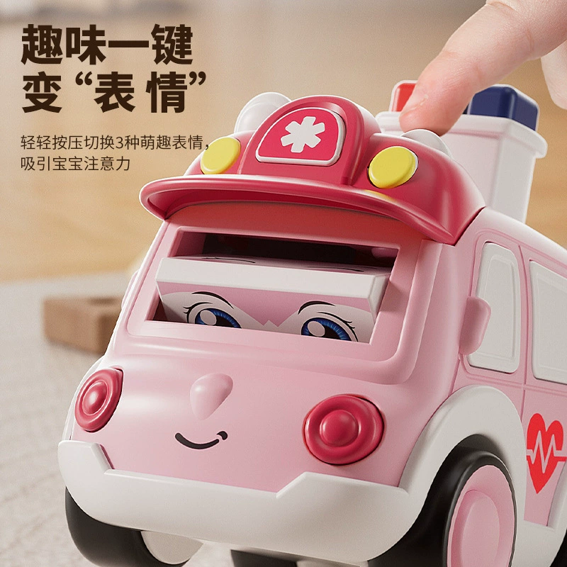 Warrior, inertia toy car, ambulance, police car, cartoon small car model