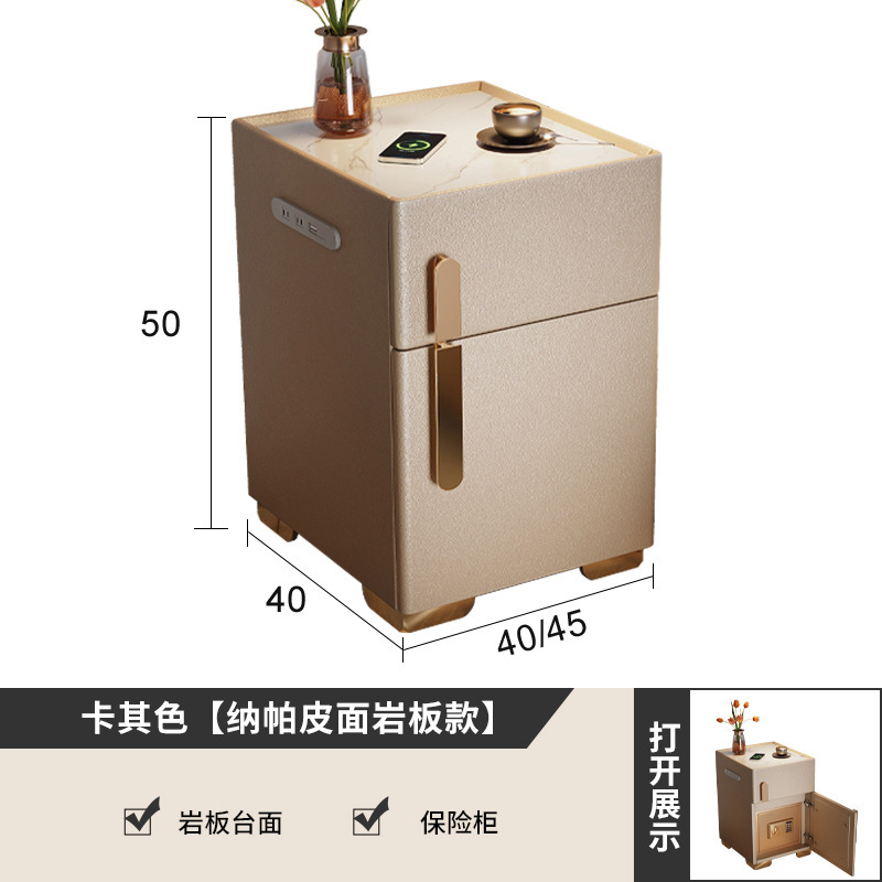 Mesita de noche caja fuerte todo en uno 2024 nuevo dormitorio caja fuerte para el hogar con cerradura, simple, moderno, ligero, lujo avanzado
