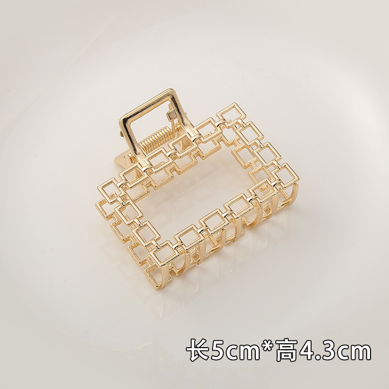 Internet celebridad clip de metal grande clip de tiburón japonés y coreano elegante temperamento espalda Cabeza pelo agarre de alto grado horquilla tocado