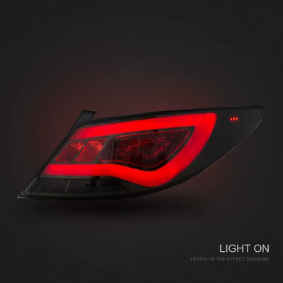 Tail light light guide tail light assembly