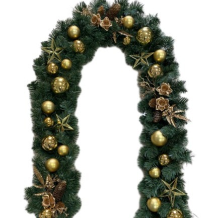 Guirlanda de Navidad decoración americana colgante de puerta nuevo colgante de caña guirlanda de jardín decoración hotel centro comercial