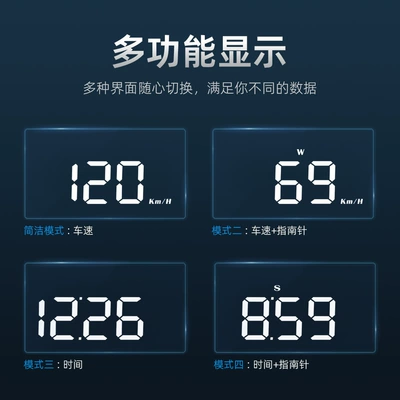 Vehicle HUD Cross-Border Universal Car Speedometer