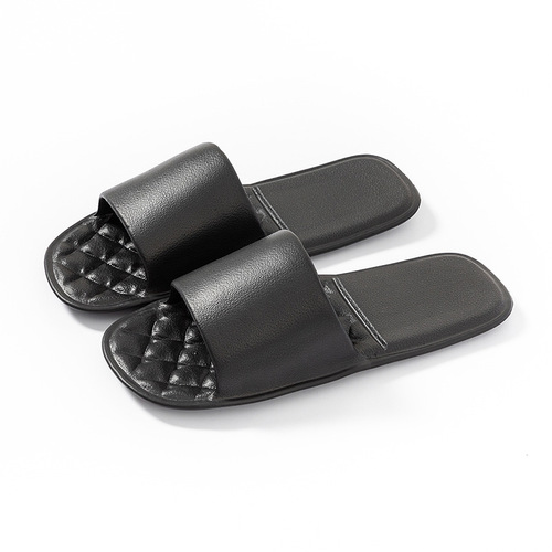 Foldable travel slippers for men and women, portable hotel business trip indoor non-slip disposable couple slippers