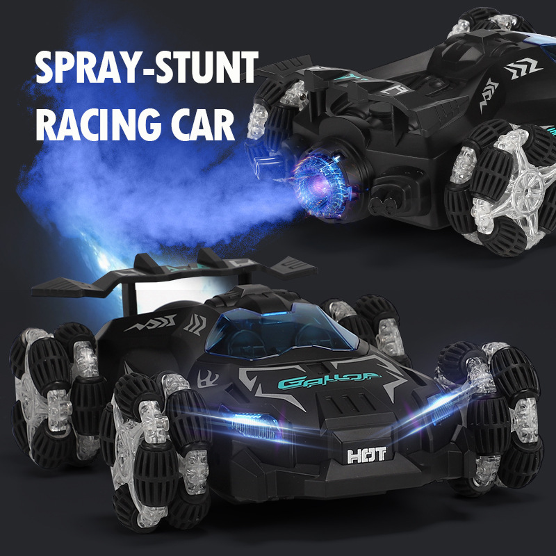 Remote Control Stunt Drift Spray Racing Car Children's Wireless Remote Control Stunt Electric Toy Boy Drift Racing Toy