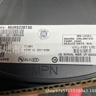 MURS220T3G MURS220T3 Silk Screen U2D SMB DO-214AA 2a 200V FasT RecoVery DioDe