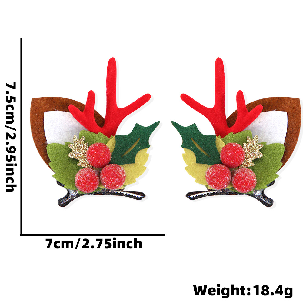 Cruzar la frontera Nueva horquilla de Navidad decoración del Partido de regalo de Navidad corbata de pico de pato clip arco campana clip